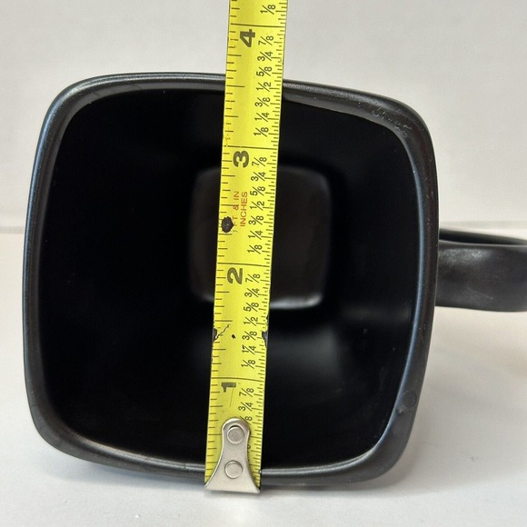 Beekman Home Brown & White Coffee Tea Mug Cup Square Marble Effect - Picture 7 of 9